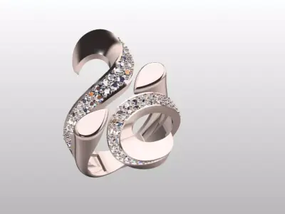 bypass luxury open ring 3D print model