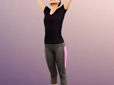 Aylin 11895 - Sport Woman Feel Good Victory Pose 3D model