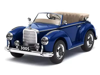 Toy car Mercedes-Benz 300S 3D model