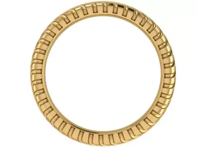 tire pattern style wedding band  3D print model