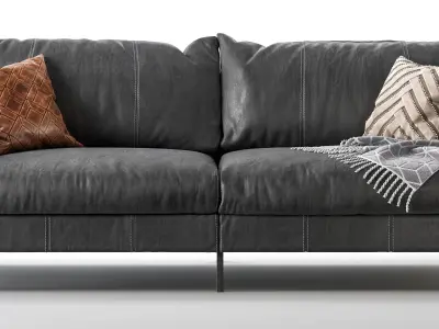 Loft sofa 220 cm 3D model