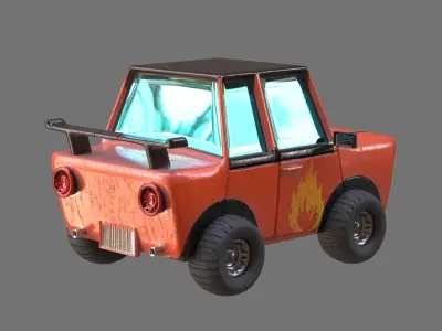 Toy Car 3D Model Low-poly 3D model by omerok