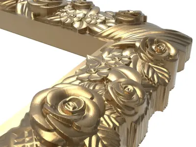 Carved Picture Frame 3D model