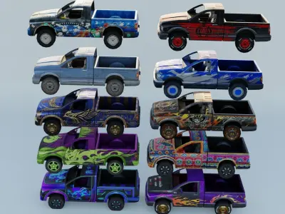 Vehicle car SUV 20x 3D model