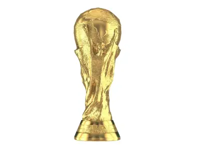 FIFA World Cup Trophy Low Poly 3D model