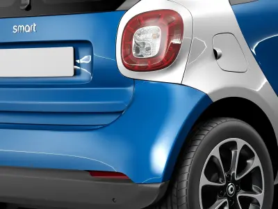 Smart ForTwo 2015 3D model