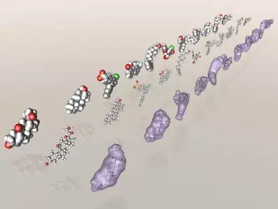 Collection of 11 controversial or banned drugs in equine sport 3D model