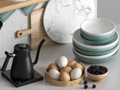 kitchen accessories 009 3D model