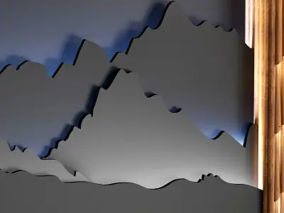 wall panels 001 3D model