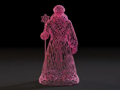Wizard Santa 3D print model