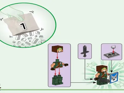 TwindBricks3D - 21261 The Wolf Stronghold 3D print model