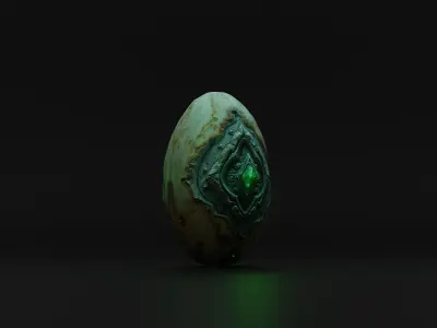 Alien Egg Free 3D model