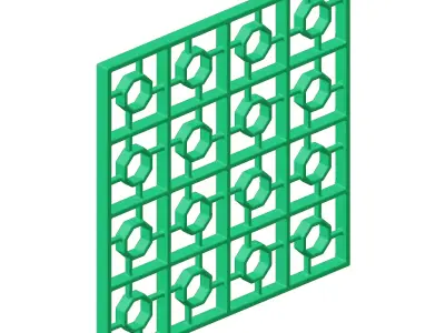 Plastic Astonishing Window Grill Toy 3D model