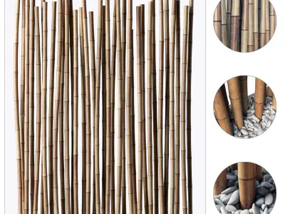 Bamboo decor n18a 3D model