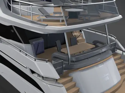 P Y85 Luxury Motor Yacht - Y Class model 3D model