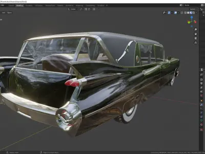 Cadillac Hearse Space Wagon 1959 3D model