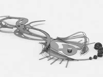 0045 - Organic Marina Pathway 3D model