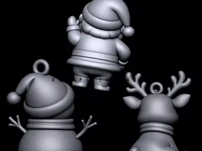 Christmas deco STL 3d model 3D print model