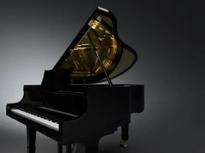 Piano 3D Model grand 3D model