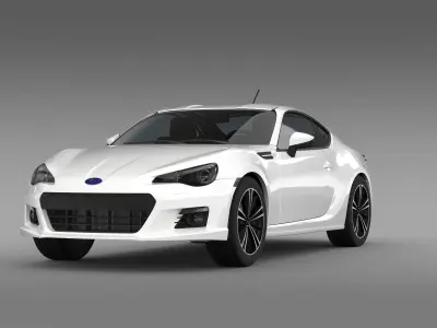 Subaru BRZ ZC6 2012 3D model