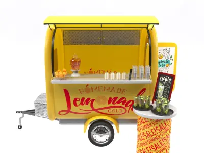 Lemonade truck 3D model