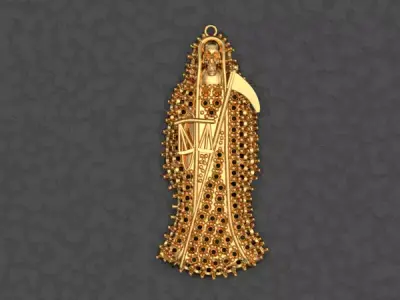 santa muerte 3D print model