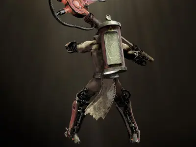 Sci-fi Undead Low-poly 3D model