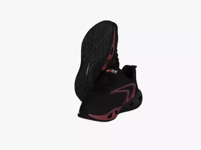 LARNMERN Steel Toe Shoes for Men Low-poly 3D model