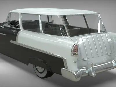 Chevy Belair Wagon Nomad 1955 3D model