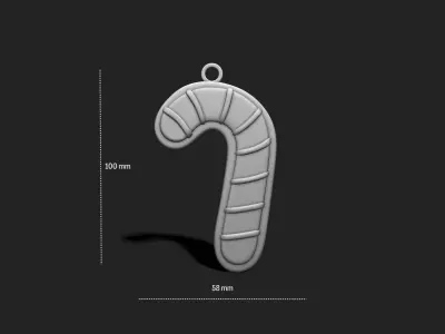 Christmas Cookie Ornament - Pendant -  Christmas Tree 2 3D print model