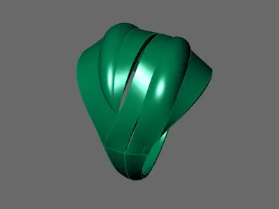 Women Ring Plain Ring Ready STL 3DM Models Womens Rings 3D print model 39