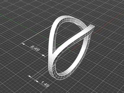 open ring  3D print model