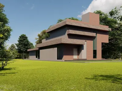 Casa Scene-villa-modern house 3D model purchase