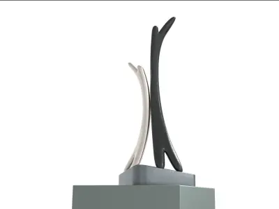 abstract sculpture 3D model