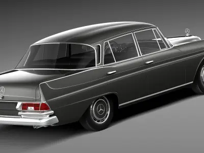 Mercedes-Benz 300SE W112 1961-1965 3D model