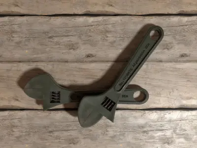 3D Adjustable wrench 3D model
