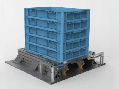 Tool car parking station 3D model