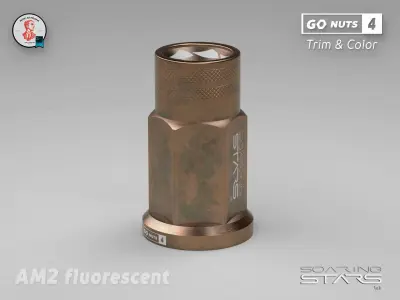 GoNuts 4 Trim and Color AM02 Car Wheel Lug Nut Low-poly 3D model