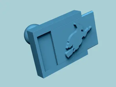 Stamp 52 - Flying Witch - Fondant Decoration Maker Toy 3D print model