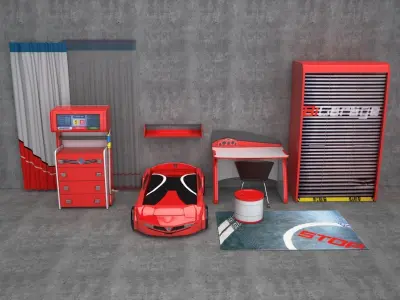  Biturbo Furniture set by Cilek 3D model