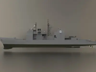 Ticonderoga class Guided Missile Cruisers 3D model