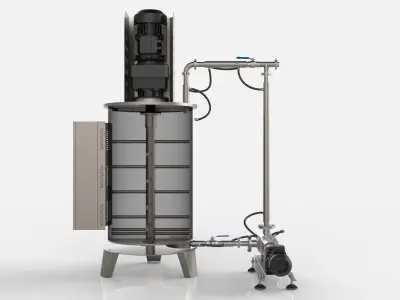 Ball Mill Chocolate Mixer 3D print model