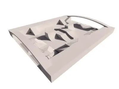 Skatepark-Skate Park PACK 3D model