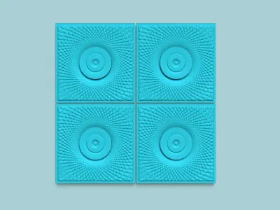 Wall Panel A16 Ornament - Interior Design Decoration 3D print model