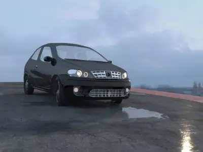 car new face 206 3D model