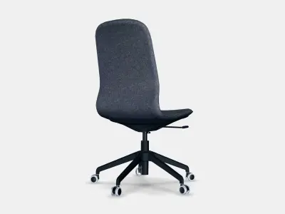 LANGFJALL conference chair Low-poly 3D model