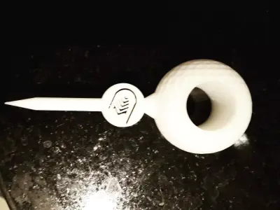 Golf Ball Cigar Holder Free 3D print model