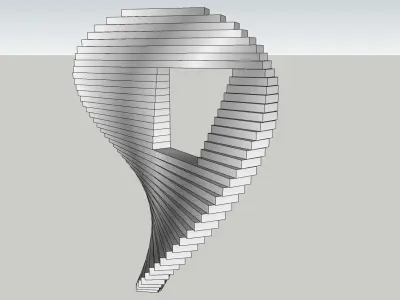 abstract sculpture monument 3D model