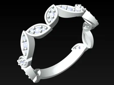 Diamond Ring - Womens Rings - N352110 3D print model