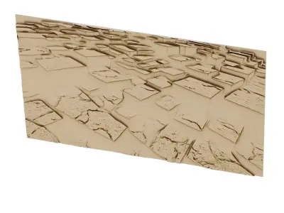 decor set wall panel wall stone relief mural CNC 28 3D model